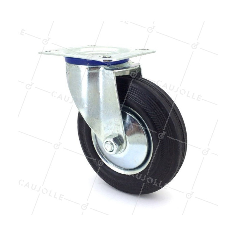 Roulette caoutchouc S2C 125L