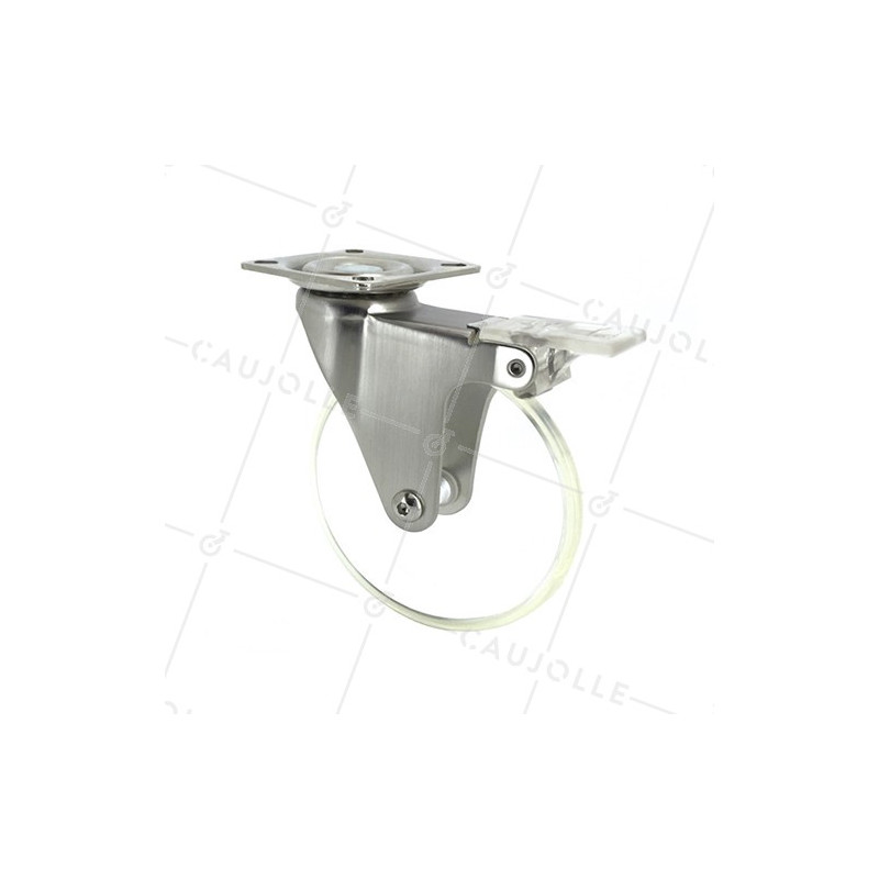 DESIGNER CASTOR WHEEL WITH BRAKE LOOP 100PAF