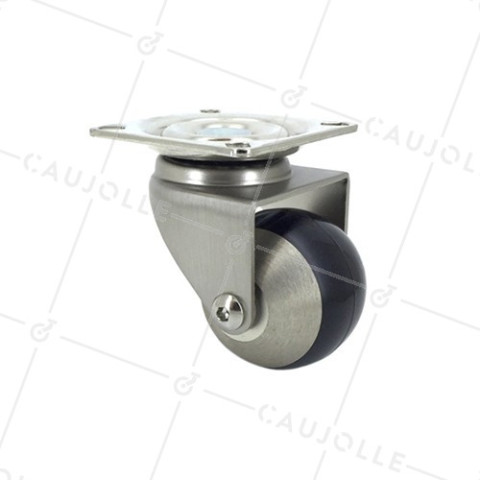 ROULETTE SPHERIQUE A PIVOTEMENT FACILE DIAMÈTRE 50 MM CHARGE 70 KG - CHUNKY 50P • Caujolle