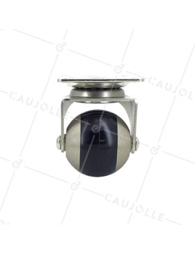 ROULETTE SPHERIQUE A PIVOTEMENT FACILE DIAMÈTRE 50 MM CHARGE 70 KG - CHUNKY 50P
