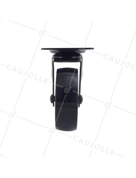 DESIGNER CASTOR WHEEL BLACK’CHROM 75P