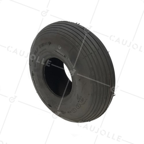 STRAIGHT TREAD TYRE FOR TROLLEY 260 MM DIAMETER (3.00-4) • Caujolle