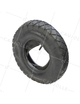 SET WHEELBARROW TURF TYRE + AIR CHAMBER 400 MM DIAMETER

 
