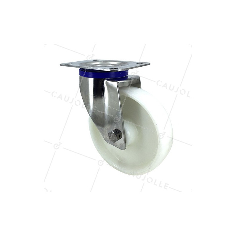 STAINLESS STEEL swivel castor wheel 150 mm diameter nylon 1