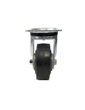 INDUSTRIAL USAGE CASTOR WHEEL REINFORCED RUBBER S76AS 125 MM DIAMETER 