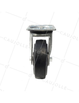 INDUSTRIAL USAGE CASTOR WHEEL REINFORCED RUBBER S76AS 160 MM DIAMETER 