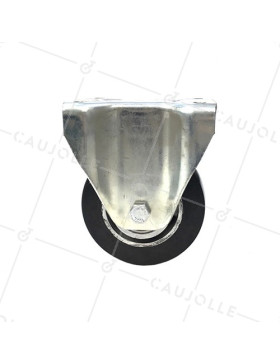 INDUSTRIAL USAGE CASTOR WHEEL REINFORCED RUBBER S77AS 125 MM DIAMETER 