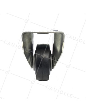 INDUSTRIAL USAGE CASTOR WHEEL REINFORCED RUBBER S77AS 125 MM DIAMETER 