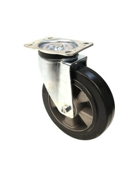 INDUSTRIAL USAGE CASTOR WHEEL REINFORCED RUBBER S76AS 200 MM DIAMETER 