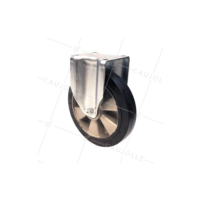 INDUSTRIAL USAGE CASTOR WHEEL REINFORCED RUBBER S77AS 250 MM DIAMETER 