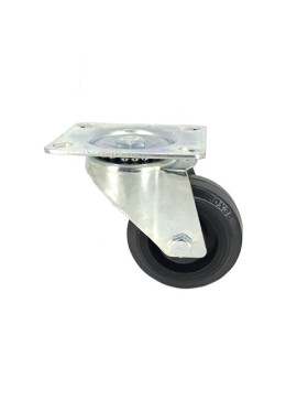ROULETTE ELASTIQUE RÉSISTANTE À LA CHALEUR DIAMÈTRE 80 MM CHARGE 80 KG