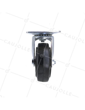 SUPPLE HIGH-TEMPERATURE CASTOR WHEEL 100 MM DIAMETER 