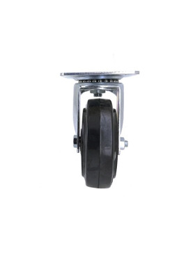 ROULETTE ELASTIQUE RÉSISTANTE À LA CHALEUR DIAMÈTRE 100 MM CHARGE 80 KG 