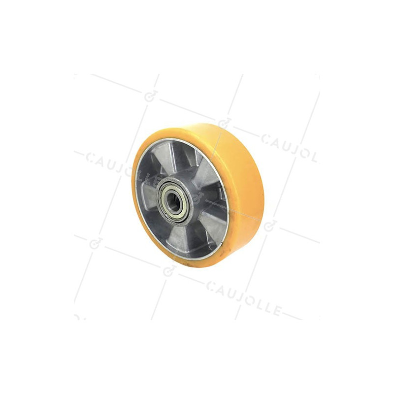 POLYURETHANE WHEEL ALUMINIUM BODY 160 MM DIAMETER 20 MM BORE S2013