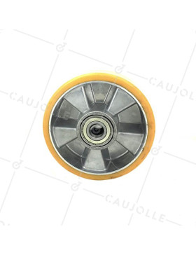 POLYURETHANE WHEEL ALUMINIUM BODY 160 MM DIAMETER 20 MM BORE S2013