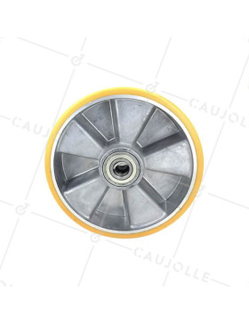 POLYURETHANE WHEEL ALUMINIUM BODY 200 MM DIAMETER 20 MM BORE S2013