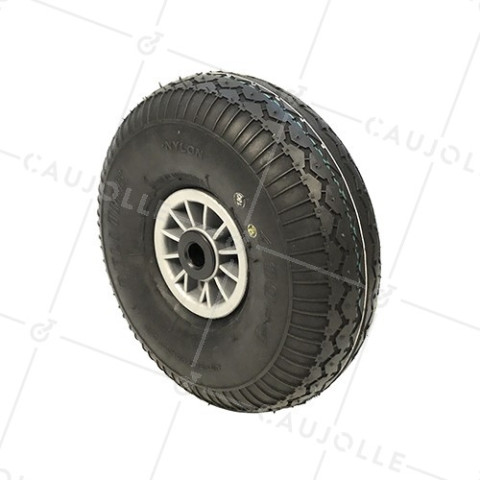 ROUE DE DIABLE GONFLÉE DIAMÈTRE 300 MM CHARGE 150KG AXE 20MM - S2700P 300 R20 PREMIUM (PNEU 4.00-4) • Caujolle