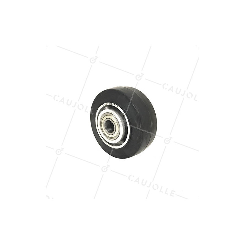 ROUE INDUSTRIELLE A ABSORPTION DE CHOC DIAMÈTRE 125 MM AXE 20 MM S2014