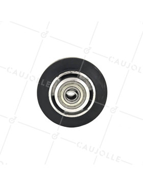 ROUE INDUSTRIELLE A ABSORPTION DE CHOC DIAMÈTRE 125 MM AXE 20 MM S2014