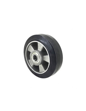 SHOCK-ABSORPTION RUBBER ROLLER 160 MM DIAMETER 20 MM BORE S2014