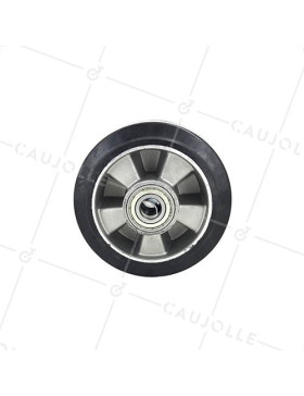 SHOCK-ABSORPTION RUBBER ROLLER 160 MM DIAMETER 20 MM BORE S2014