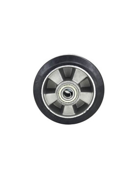 SHOCK-ABSORPTION RUBBER ROLLER 160 MM DIAMETER 20 MM BORE S2014