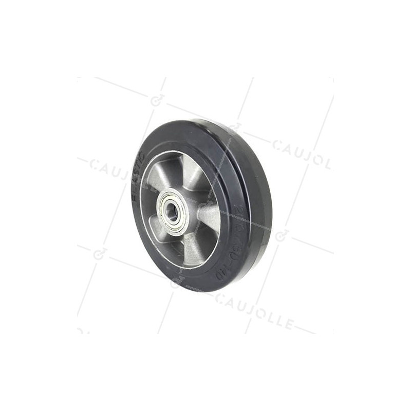 ROUE INDUSTRIELLE A ABSORPTION DE CHOC DIAMÈTRE 200 MM AXE 20 MM S2014