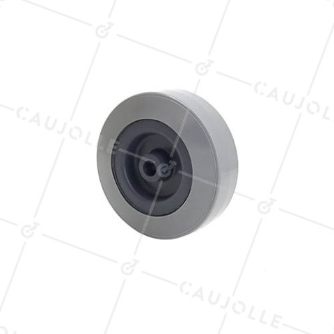 GALET DE MANUTENTION PVC DIAMÈTRE 75MM CHARGE 40KG AXE 8 MM - S2300E80 • Caujolle