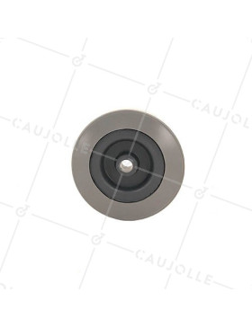 GREY PVC WHEEL 80 MM DIAMETER 8 MM BORE S2300E