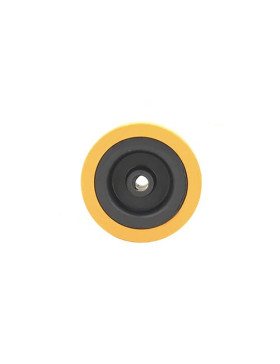 GALET DE MANUTENTION PVC JAUNE DIAMÈTRE 65 MM AXE 8 MM S2300E