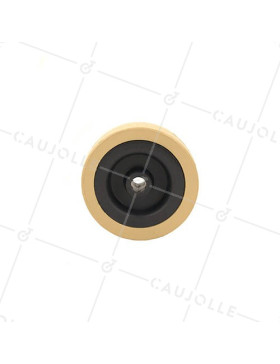 GALET DE MANUTENTION PVC IVOIRE DIAMÈTRE 65 MM AXE 8 MM S2300E