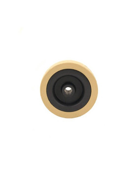 GALET DE MANUTENTION PVC IVOIRE DIAMÈTRE 65 MM AXE 8 MM S2300E
