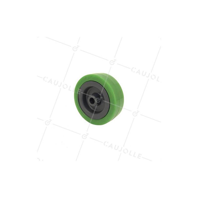 GREEN PVC WHEEL 65 MM DIAMETER 8 MM BORE S2300E