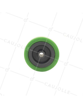 GREEN PVC WHEEL 65 MM DIAMETER 8 MM BORE S2300E