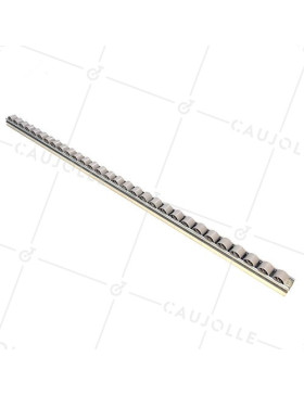 RAIL ACIER DE 1M AVEC ROUES DE 28 MM DE DIAMÈTRE CHARGE 85 KG