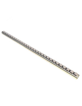 RAIL ACIER DE 1M AVEC ROUES DE 28 MM DE DIAMÈTRE CHARGE 85 KG