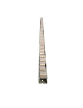 RAIL ACIER DE 1M AVEC ROUES DE 28 MM DE DIAMÈTRE CHARGE 85 KG