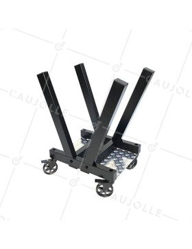 BLACK DESIGN LOG CARRIER CART