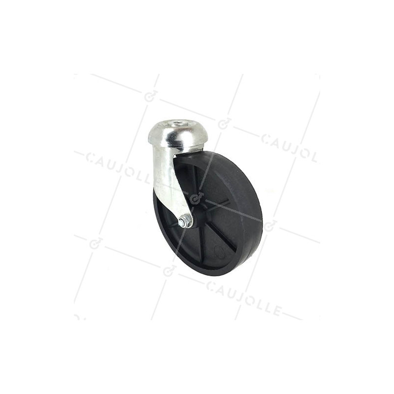 BLACK POLYPROPYLENE CASTOR S94 DIAMETER 125 MM 