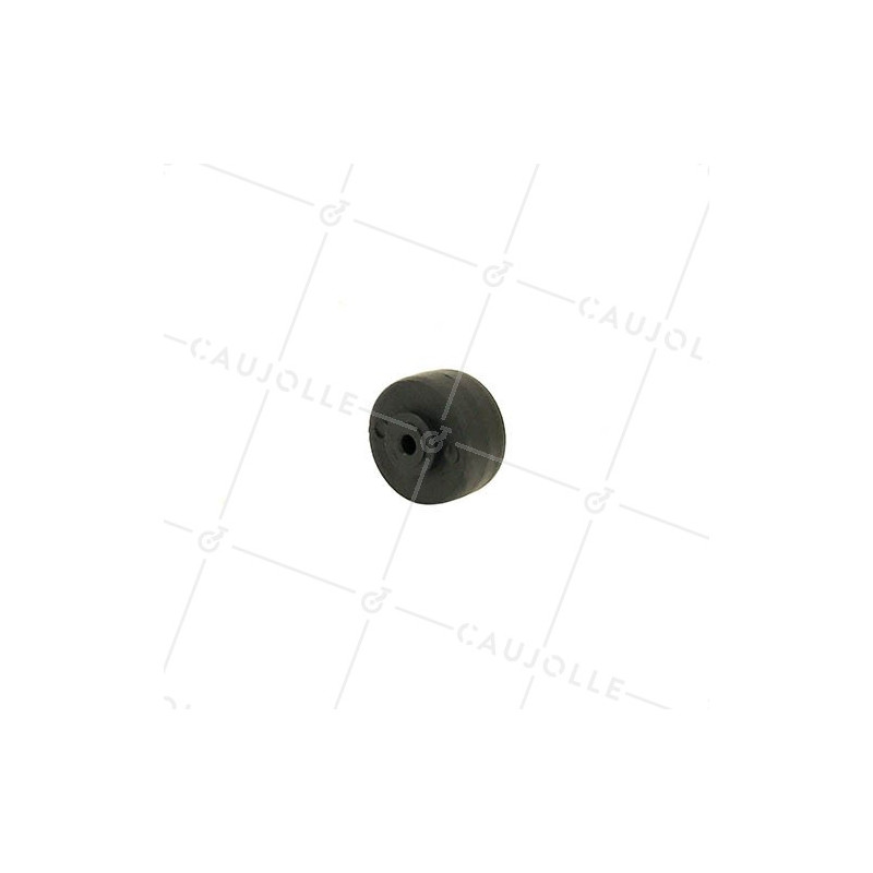BLACK POLYPROPYLENE WHEEL 30 MM DIAMETER 4 MM BORE S2400
