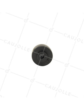 BLACK POLYPROPYLENE WHEEL 30 MM DIAMETER 4 MM BORE S2400