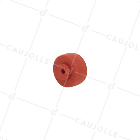 RED POLYPROPYLENE WHEEL 30 MM DIAMETER 4 MM BORE S2400 • Caujolle