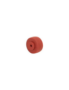 RED POLYPROPYLENE WHEEL 30 MM DIAMETER 4 MM BORE S2400