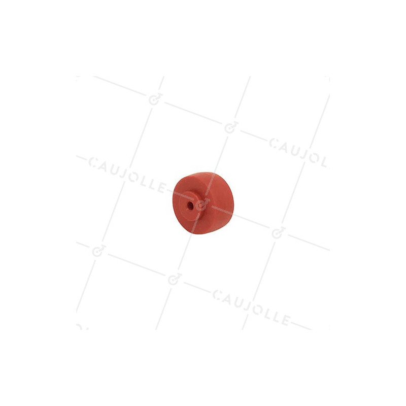 RED POLYPROPYLENE WHEEL 30 MM DIAMETER 4 MM BORE S2400