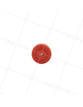 RED POLYPROPYLENE WHEEL 30 MM DIAMETER 4 MM BORE S2400