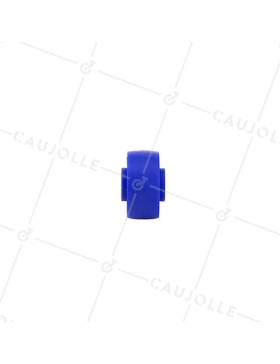 BLUE POLYPROPYLENE WHEEL 30 MM DIAMETER 4 MM BORE S2400