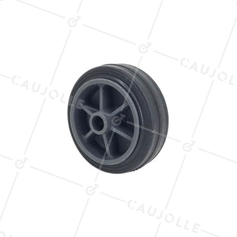 RUBBER WHEEL 80 MM DIAMETER 11 MM BORE S2300 • Caujolle
