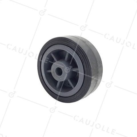 RUBBER WHEEL 100 MM DIAMETER 13 MM BORE S2300 • Caujolle