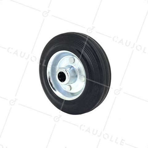 ROUE DE MANUTENTION DIAMÈTRE 125MM CHARGE 100KG AXE 15 MM - S2300125L • Caujolle