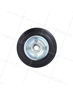 RUBBER WHEEL 125 MM DIAMETER 16 MM BORE S2300